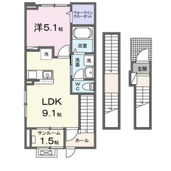 ラ・セーヌ博労の物件間取画像